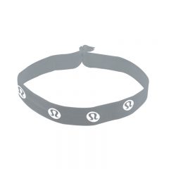Fold-Over Elastic Headband – 3/4″ - Light Grey