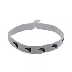 Fold-Over Elastic Headband – 3/4″ - White