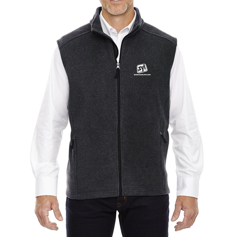 Core 365 Men’s Journey Fleece Vest - Heather Charcoal