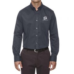 Core 365 Operate Long Sleeve Twill Shirt - Carbon