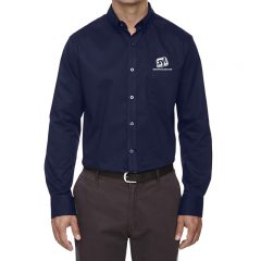 Core 365 Operate Long Sleeve Twill Shirt - Classic Navy