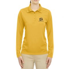 Ladies’ Core 365 Long Sleeve Performance Pique Polo - Campus Gold