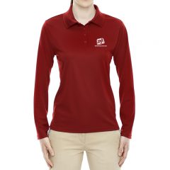 Ladies’ Core 365 Long Sleeve Performance Pique Polo - Classic Red