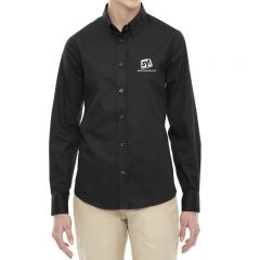 Ladies’ Core 365 Operate Long Sleeve Twill Shirt - Black