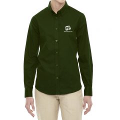 Ladies’ Core 365 Operate Long Sleeve Twill Shirt - Forest Green