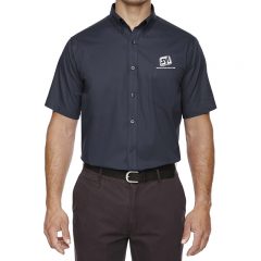 Core 365 Men’s Optimum Short Sleeve Twill Shirt - Carbon
