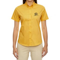 Ladies’ Core 365 Optimum Short Sleeve Twill Shirt - Campus Gold