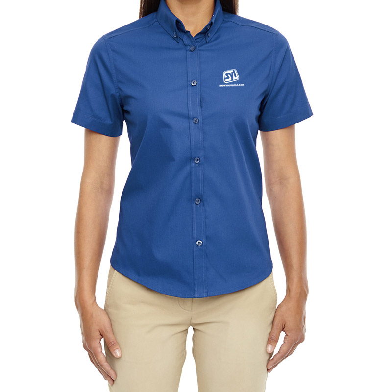 Ladies’ Core 365 Optimum Short Sleeve Twill Shirt - True Royal