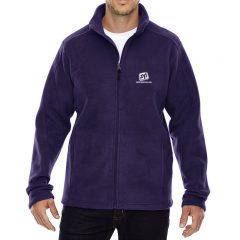 Core365 Men’s Journey Fleece Jacket - Campus Purple