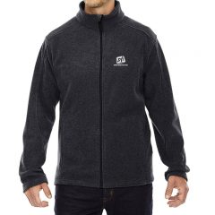 Core365 Men’s Journey Fleece Jacket - Heather Charcoal