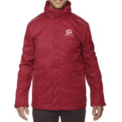 Core 365 Men’s Region 3 in 1 Jacket - Classic Red