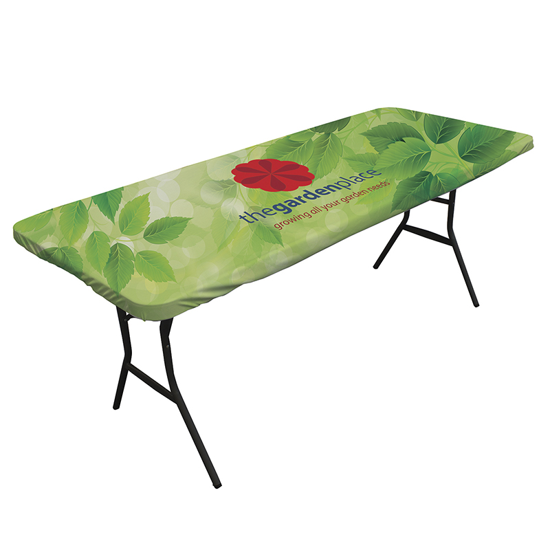 Ultra Fit Table Topper with Full Color Imprint – 6′ - Full Color