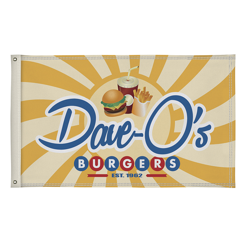 Full-Color Polyester Single Sided Flag – 3’x2′ - Main