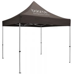 Premium 10′ x 10′ Event Tent Kit with One Location Full-Color Imprint - Black