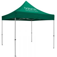 Premium 10′ x 10′ Event Tent Kit with One Location Full-Color Imprint - Green