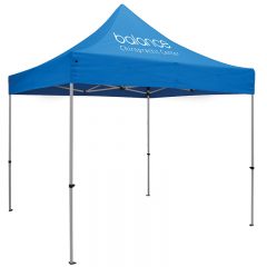 Premium 10′ x 10′ Event Tent Kit with One Location Full-Color Imprint - Royal Blue