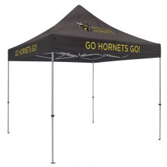 Deluxe 10′ x 10′ Event Tent Kit with Four Location Full-Color Imprint - Black