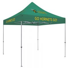Deluxe 10′ x 10′ Event Tent Kit with Four Location Full-Color Imprint - Green