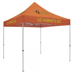 Deluxe 10′ x 10′ Event Tent Kit with Four Location Full-Color Imprint - Orange