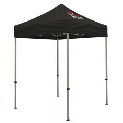 Deluxe 6′ x 6′ Event Tent Kit with One Location Full Color Imprint - Black