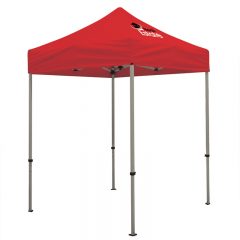 Deluxe 6′ x 6′ Event Tent Kit with One Location Full Color Imprint - Red