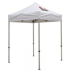 Deluxe 6′ x 6′ Event Tent Kit with One Location Full Color Imprint - White