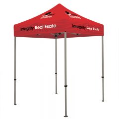 Deluxe 6′ x 6′ Event Tent Kit with Four Location Full Color Imprint - Red