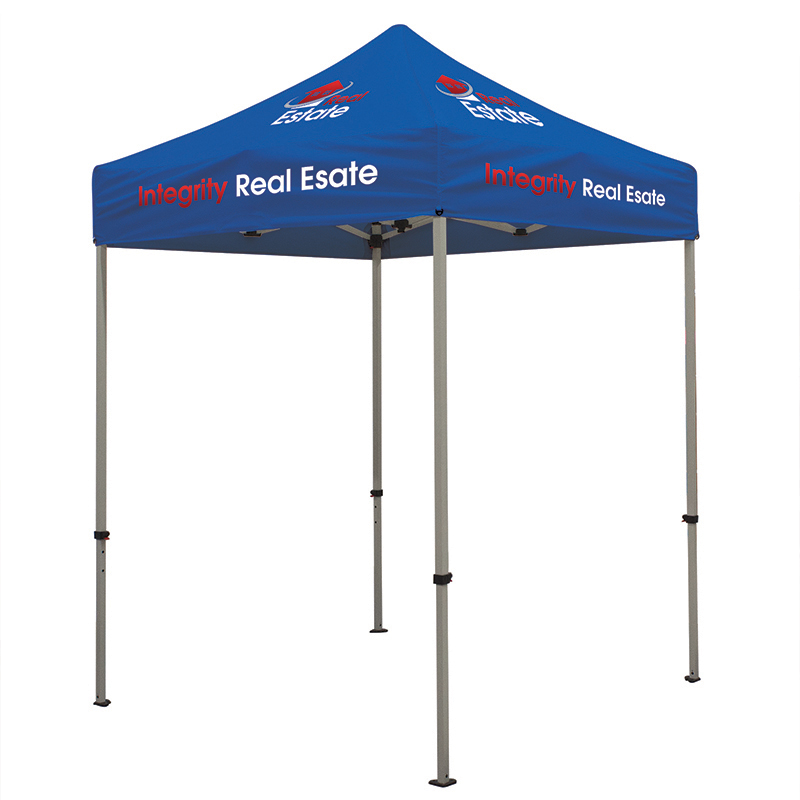 Deluxe 6′ x 6′ Event Tent Kit with Four Location Full Color Imprint - Royal Blue