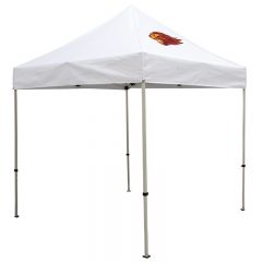 Deluxe 8′ x 8′ Event Tent Kit with One Location Full Color Imprint - White