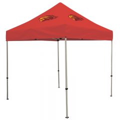 Deluxe 8′ x 8′ Event Tent Kit with Two Location Full Color Imprint - Red