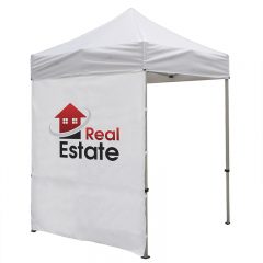 Full Tent Wall with Full Color Thermal Imprint – 6′ - White