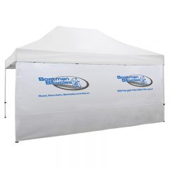 Tent Full Wall – Full Color Imprint – 15′ - White