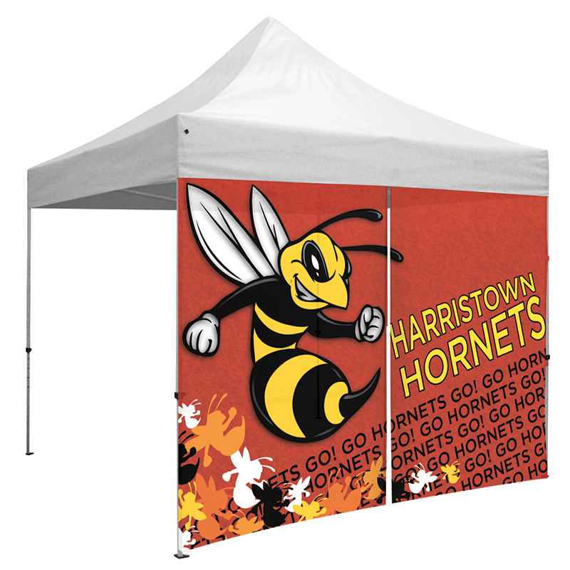 Tent Wall with Middle Zipper – UV Printed Mesh – 10′ - Main