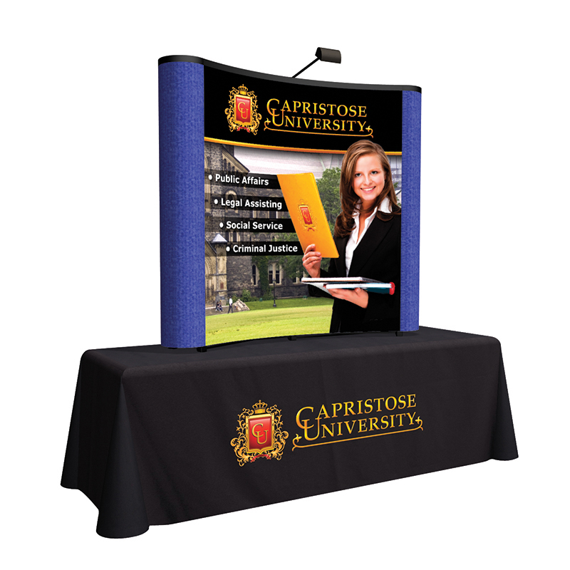 ARISE Curved Tabletop Display Kit – 6′ - Pacific