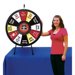 Spin ‘N Win Prize Wheel Kit - In Use Tabletop