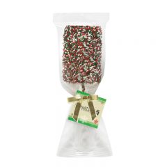 Chocolate Covered Crispy Pops - Holiday Sprinkles