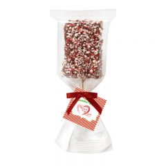 Chocolate Covered Crispy Pops - Peppermint Bits