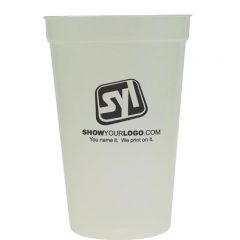 Plastic Cups with Logo – 16 oz - Glow In The Dark