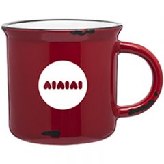 Ventura Stoneware Mug – 15 oz - Red