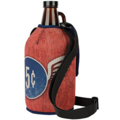 Neoprene Full Color Growler Cover with Strap - a2204-full_color_imprint
