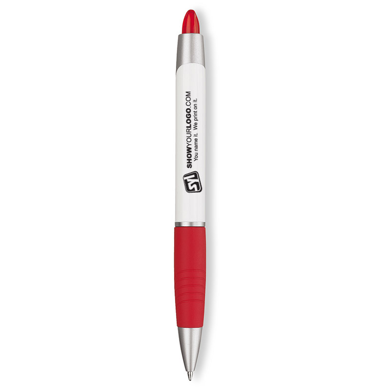Paper Mate® Element Ballpoint Pen with White Barrel - a2366-red