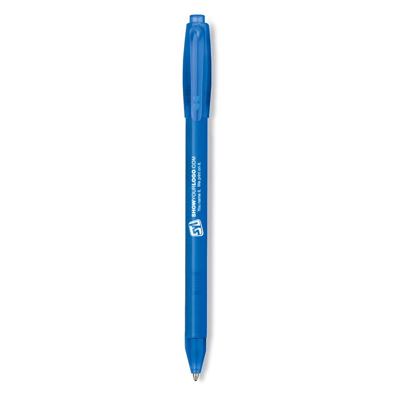 Papermate Sport Retractable Ballpoint Pen with Translucent Barrel - Bright Blue