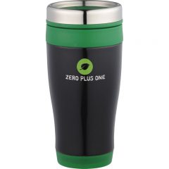 Carmel Travel Tumbler – 16 oz - Black Green