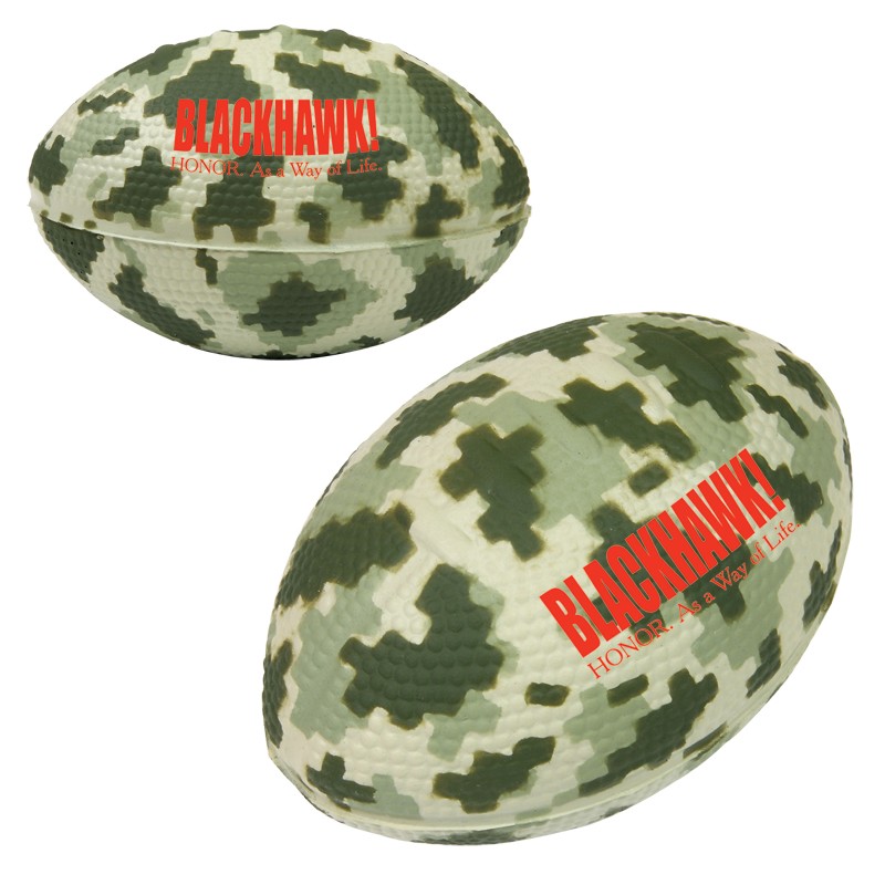 Digital Camouflage Football Stress Reliever - Camouflage