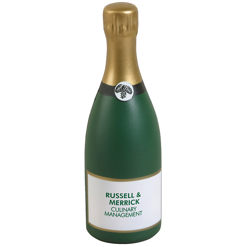 Champagne Bottle Stress Reliever - Green