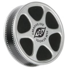 Film Reel Stress Reliever - Black Silver