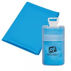 Cooling Towel in Plastic Case - Blue