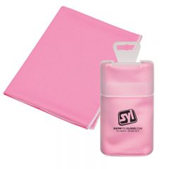 Cooling Towel in Plastic Case - Pink