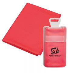 Cooling Towel in Plastic Case - Red