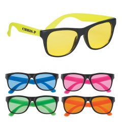 Tinted Lenses Rubberized Sunglasses - Group